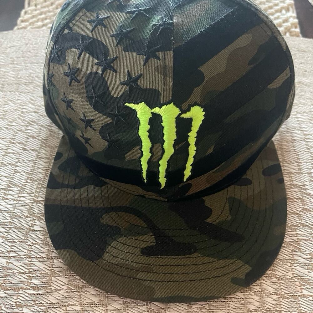 Monster Energy Camo Hat New *Exclusive* design embroidered stars